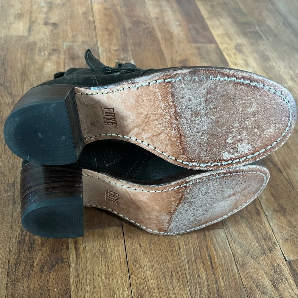 Frye Sabina buckle boots in good, used condition.